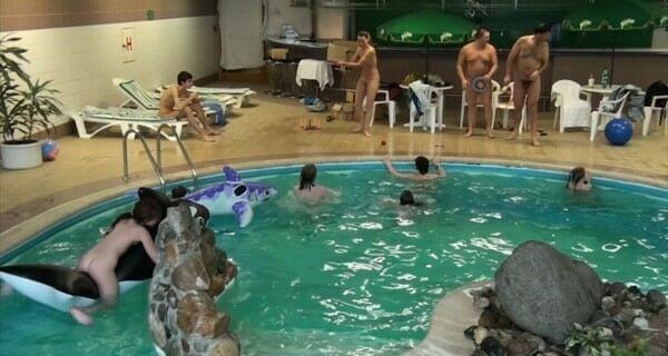 Indoor Dolphin Ride Full HD video - Nudity in naturism is an expression of respect for oneself and the world around us