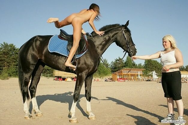 Ride on horseback - Visiting the Beach Without Clothes