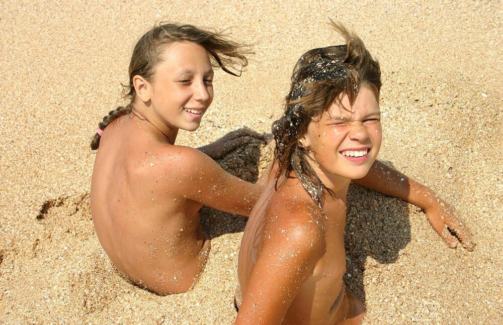 Ocean Beach Relaxing Photo Set - The practice of naturism helps build trust and honesty among people