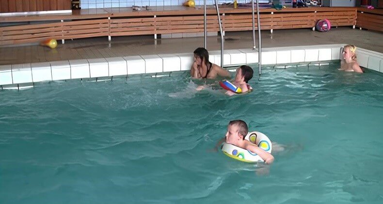 Swimming center club Full HD - Ordinary Citizens Consciously Practicing Nudism