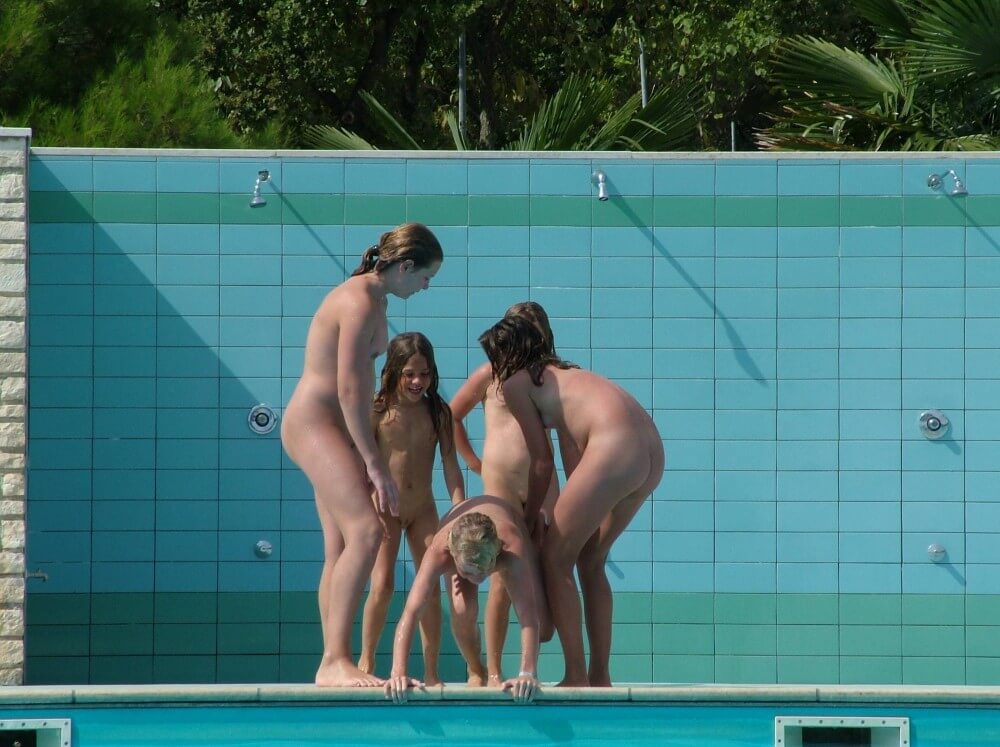 FKK Outdoor Children Pool pics - They value respect for nature and the fully naked body