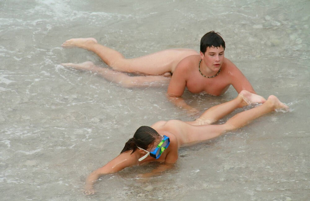 Wading In The Shallows pics - Stereotypical perceptions of nudists
