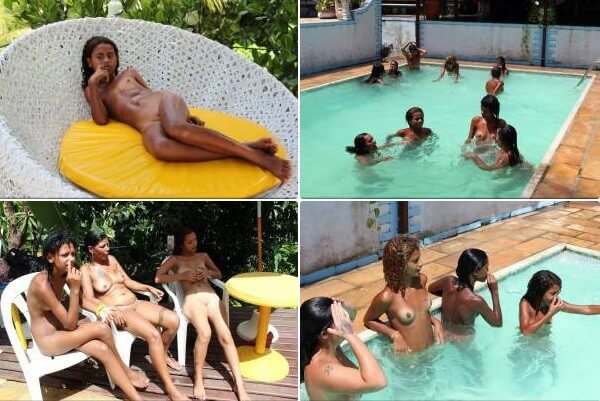 Brazil Pool Sunbath photos - Peace and tranquility are goals for those who choose nudism and naturism