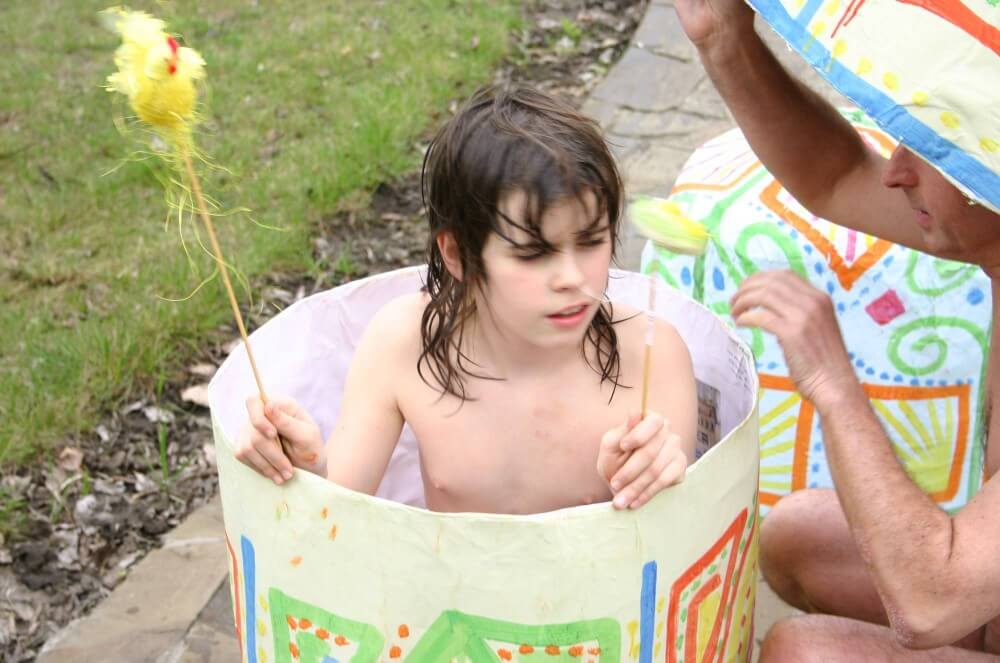 Easter 2X Eggs Outdoors photos - I attended a nudist gathering