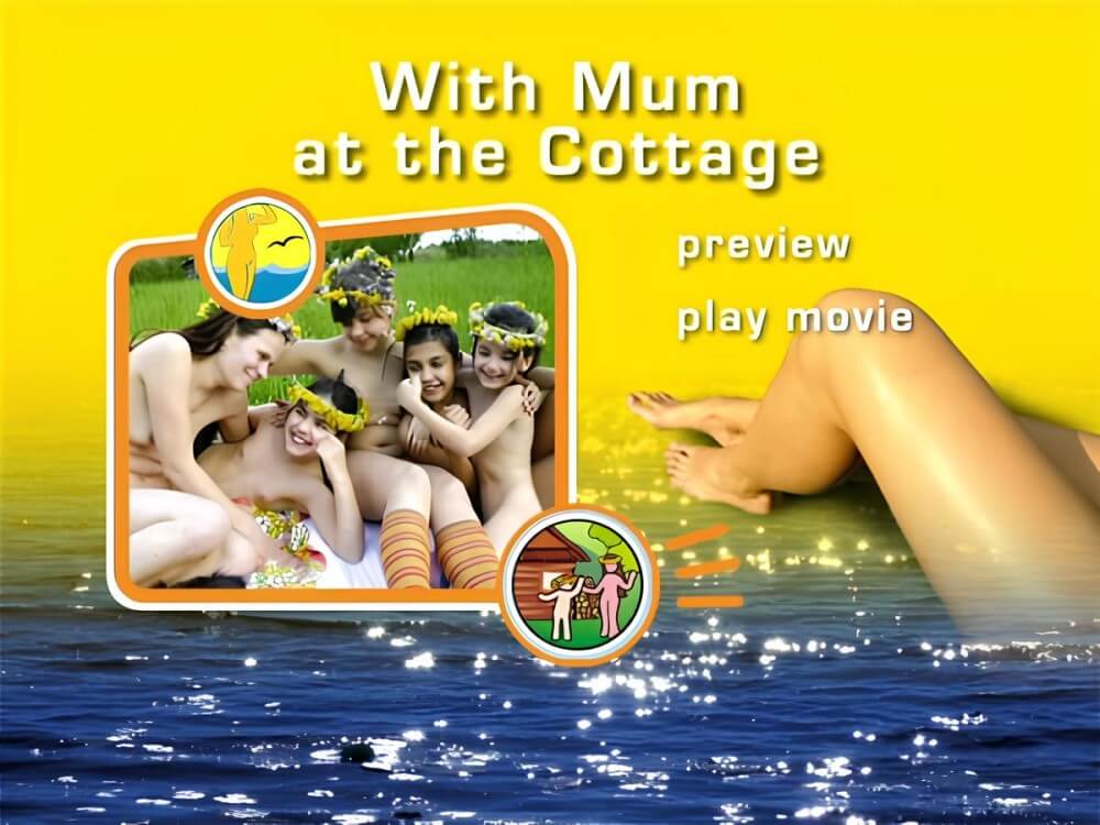 Naturist Freedom: With Mum at the Cottage DVD - Naturists live easily and freely