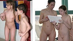 In the pool photos - Nudist families: open materials for connoisseurs