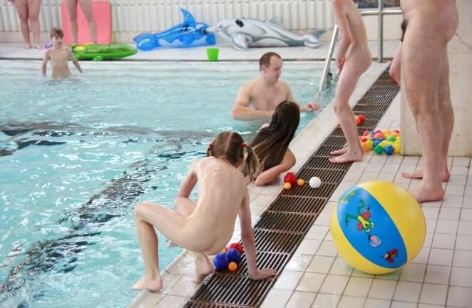 Nude family in the pool photos - Nudity helps you understand yourself and the people around you better