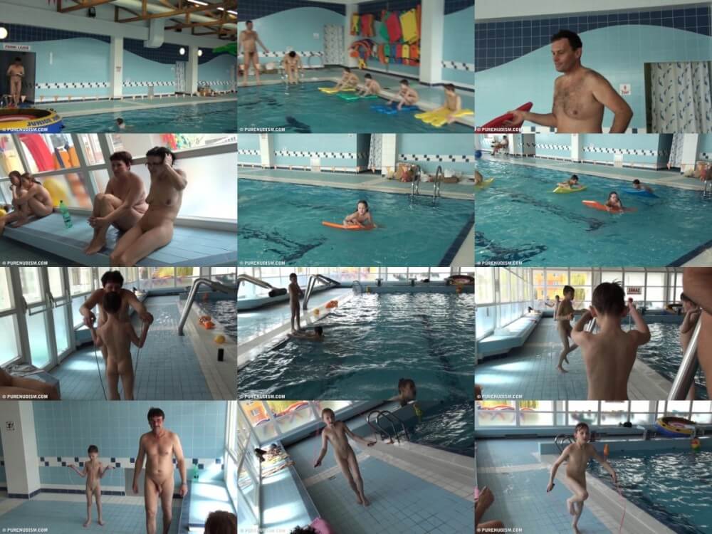 Poolside activities 2 Full HD - Nudists value simplicity and openness