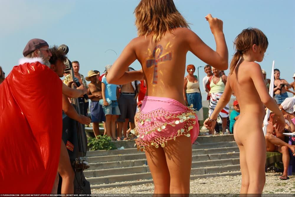 Colorful Carnival Dancing photos - A Base for Naturist Recreation