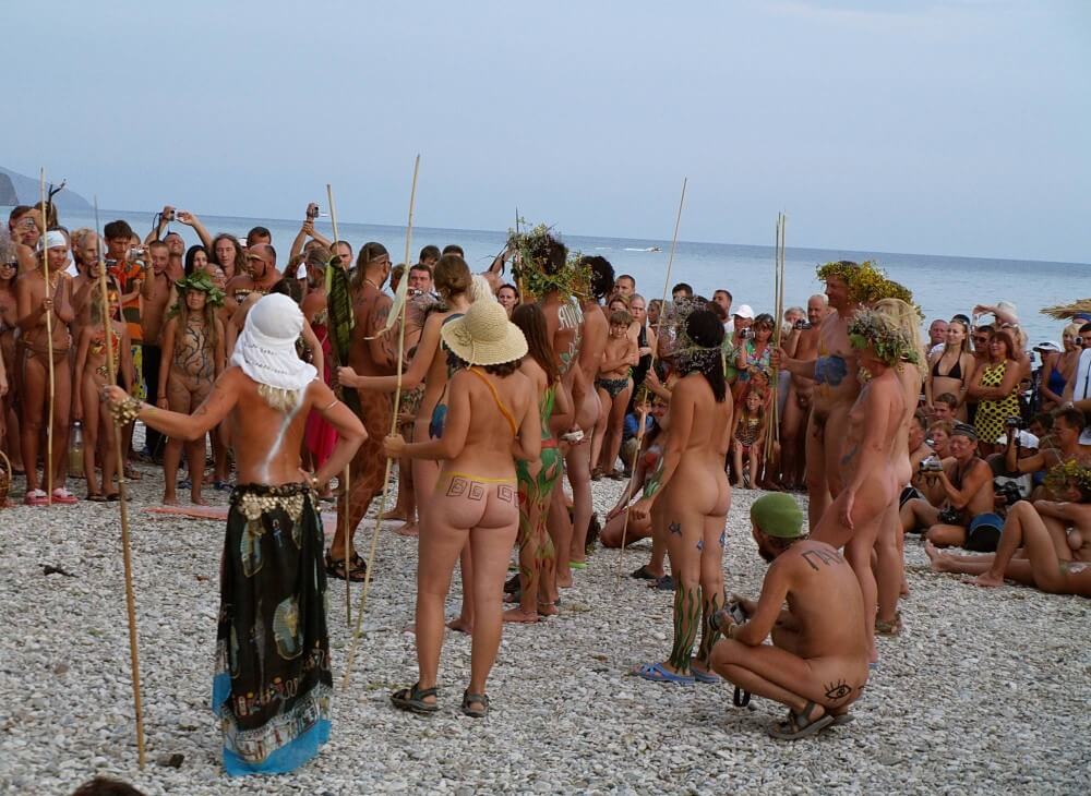 Naturist Party Mega Bash pics - Living in harmony with nature is the primary goal of the naturist and nudist lifestyle